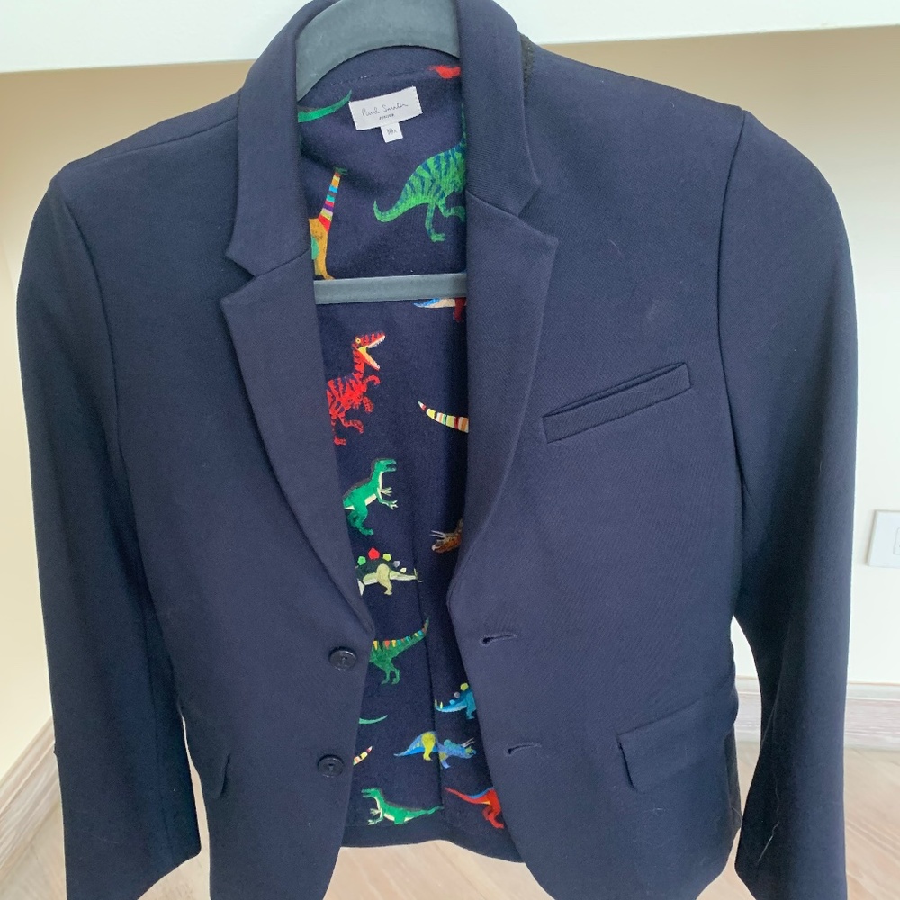 Paul Smith Junior Navy Velvet Blazer & Pant